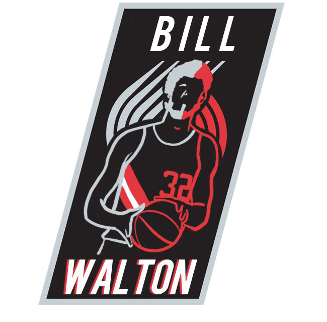 Portland Trail Blazers Bill Walton Logo fabric transfer